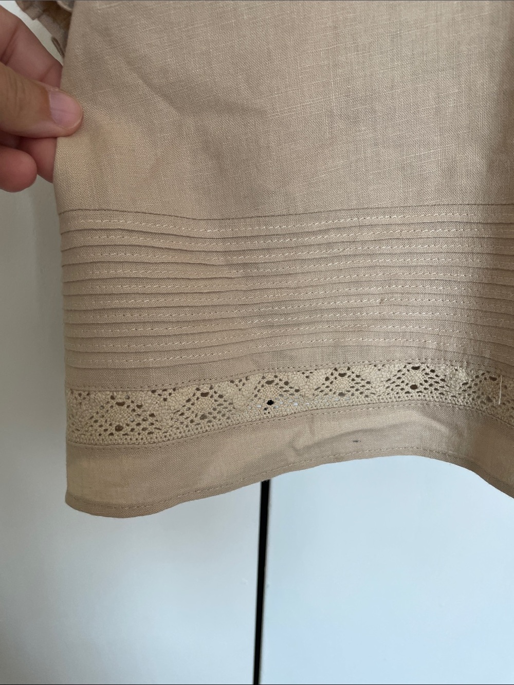 Mable Boho Linen Blend Dress size L - Picture 6 of 10